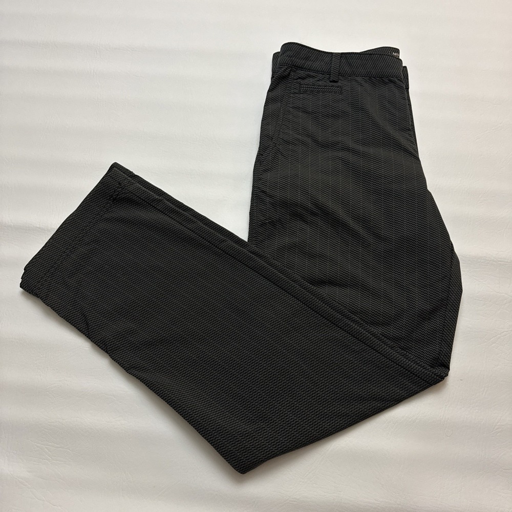 Nike Golf Tour Performance Dri-FIT Pinstripe Pants Mens 32x32 Black Grey Stretch